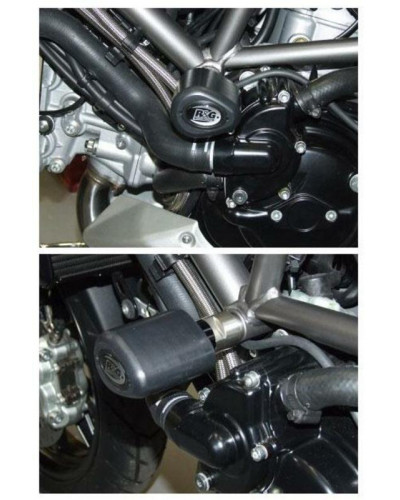 Tampon Protection Moto RG RACING Tampons de protection R&G RACING Aero noir Ducati Multistrada 1200