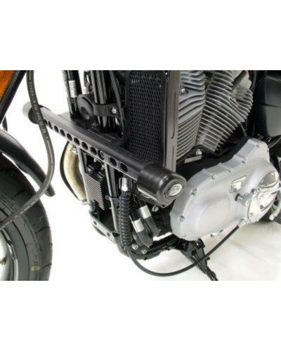 Tampon Protection Moto R&G RACING Tampons de protection R&G RACING Aero noir Harley Davidson XR1200/Sportster/X Sportster