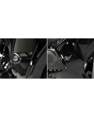 Tampon Protection Moto RG RACING Tampons de protection R&G RACING Aero noir Honda CBF1000F/Travel