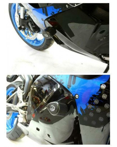 Tampon Protection Moto RG RACING Tampons de protection R&G RACING Aero noir Honda CBR600RR