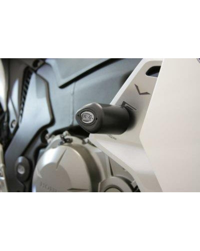 Tampon Protection Moto RG RACING Tampons de protection R&G RACING Aero noir Honda VFR1200F/FD