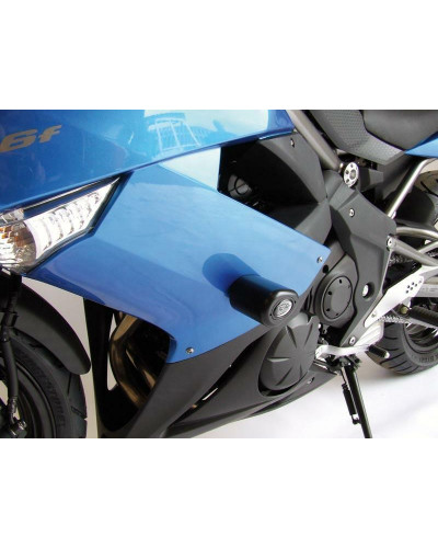 Tampon Protection Moto R&G RACING Tampons de protection R&G RACING Aero noir Kawasaki ER-6 F