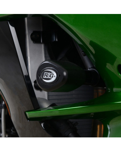 Tampon Protection Moto RG RACING Tampons de protection R&G RACING Aero noir Kawasaki H2 SX