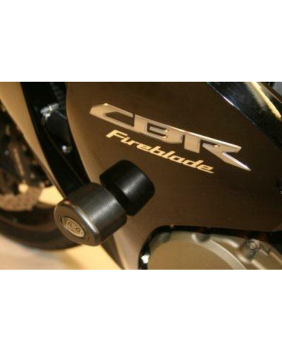 Tampon Protection Moto R&G RACING Tampons de protection R&G RACING Aero noir sans perçage Honda CBR1000RR