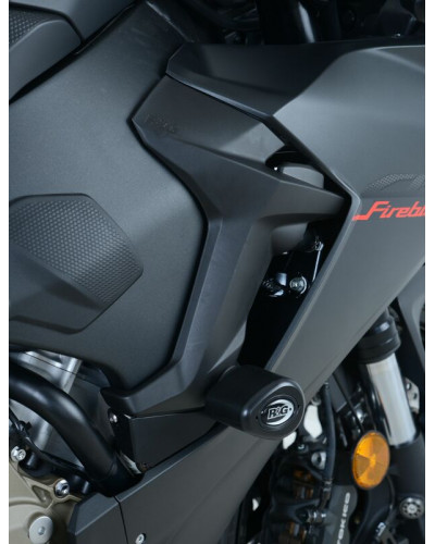 Tampon Protection Moto R&G RACING Tampons de protection R&G RACING Aero noir sans percage Honda CBR1000RR