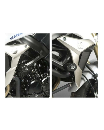 Tampon Protection Moto RG RACING Tampons de protection R&G RACING Aero noir Suzuki GSR 750