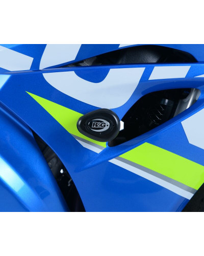 Tampon Protection Moto RG RACING Tampons de protection R&G RACING Aero noir Suzuki GSX-R1000