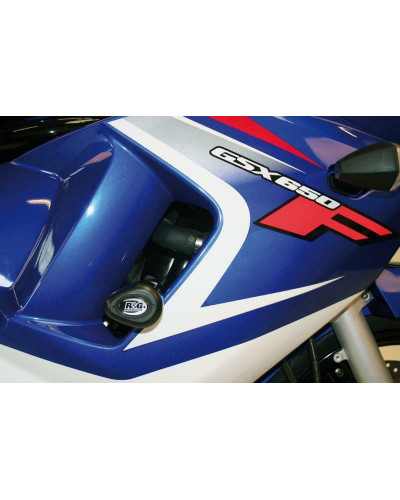 Tampon Protection Moto R&G RACING Tampons de protection R&G RACING Aero noir Suzuki GSX650F