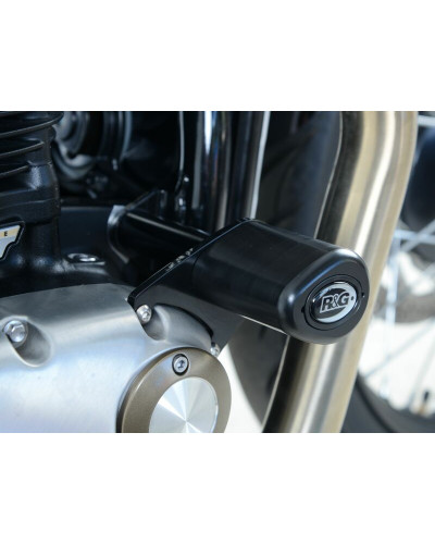 Tampon Protection Moto R&G RACING Tampons de protection R&G RACING Aero noir Triumph Bonneville Bobber
