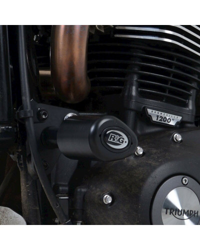 Tampon Protection Moto R&G RACING Tampons de protection R&G RACING Aero noir Triumph Scrambler 1200