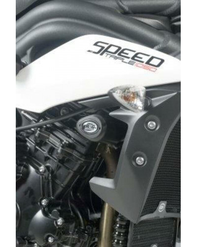 Tampon Protection Moto RG RACING Tampons de protection R&G RACING Aero noir Triumph Speed Triple 1050/R / Speed 94/R