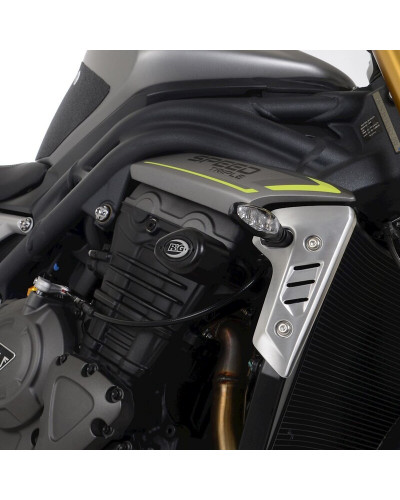 Tampon Protection Moto RG RACING Tampons de protection R&G RACING Aero - noir Triumph Speed Triple 1200 RS