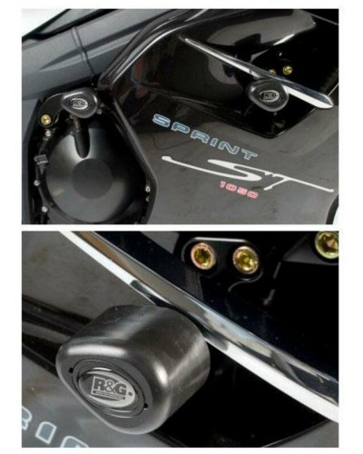 Tampon Protection Moto R&G RACING Tampons de protection R&G RACING Aero noir Triumph Sprint 1050GT