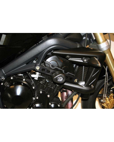 Tampon Protection Moto R&G RACING Tampons de protection R&G RACING Aero noir Triumph Street Triple/R 675