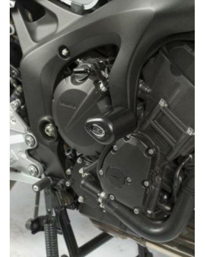 Tampon Protection Moto RG RACING Tampons de protection R&G RACING Aero noir Yamaha FZ6 N/S Fazer
