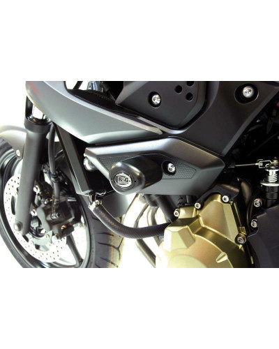 Tampon Protection Moto RG RACING Tampons de protection R&G RACING Aero noir Yamaha XJ6 N/S Diversion