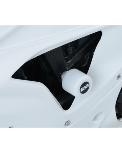 Tampon Protection Moto RG RACING Tampons de protection R&G RACING Aero Race blanc BMW S1000RR