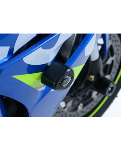Tampon Protection Moto RG RACING Tampons de protection R&G RACING Aero Race noir Suzuki GSX-R1000