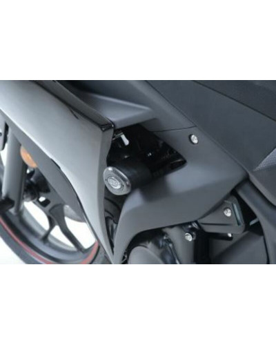 Tampon Protection Moto RG RACING Tampons de protections R&G RACING Aero Race version noir Yamaha YZF-R3
