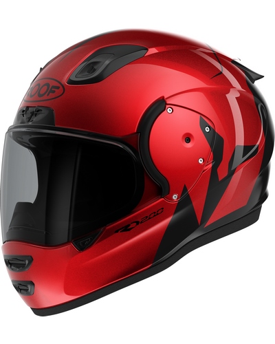 Casque Intégral Moto ROOF RO200 Troyan noir-rouge