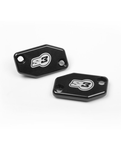 Couvercle Maitre Cylindre Moto S3 Couvercle de maître-cylindre embrayage S3 noir Braktec