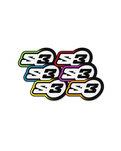S3                   Kit autocollants S3 Impact Enduro/Trial 20 pièces 