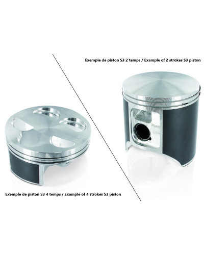 Piston Moto S3 Piston S3 coulé Ø 53.95 mm compression standard Jotagas JT125