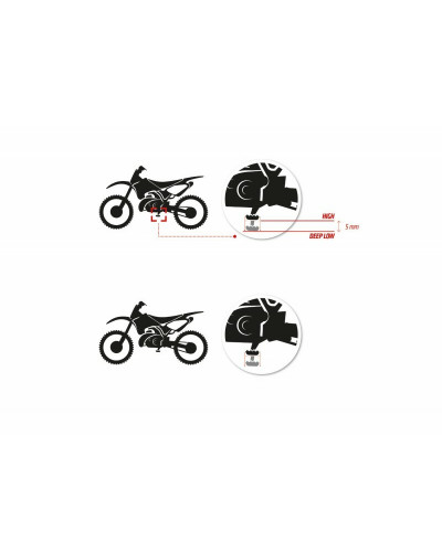 Repose Pieds Moto S3 Repose-pieds S3 Curve High noir KTM/Husqvarna
