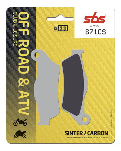 Plaquettes Freins SBS BRAKE PAD CAR/CER PER