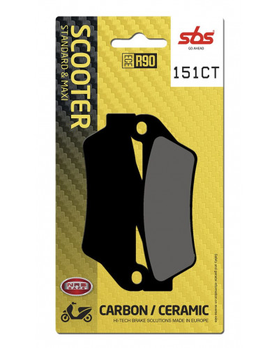 Plaquettes Freins SBS BRAKE PAD CAR/CER SCOOT Plaquettes Freins SBS BRAKE PAD CAR/CER SCOOT