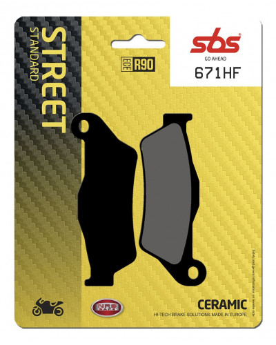 Plaquettes Freins SBS BRAKE PAD CAR/CER