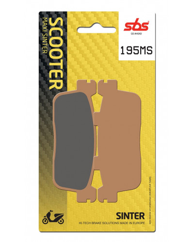 Plaquettes Freins SBS PLAQ. SBS 195MS (847) SAUF KYMCO DINK STREET