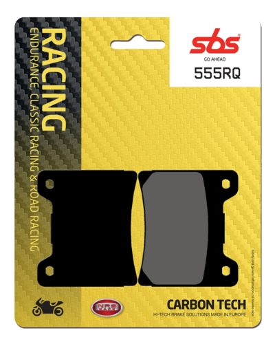 Plaquettes Freins SBS Plaquettes de frein moto racing SBS 555RQ Road racing carbon tech