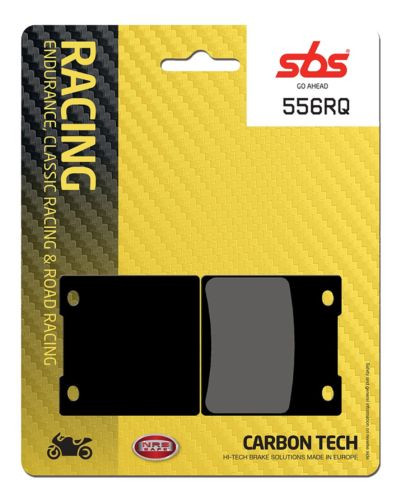 Plaquettes Freins SBS Plaquettes de frein moto racing SBS 556RQ Road racing carbon tech