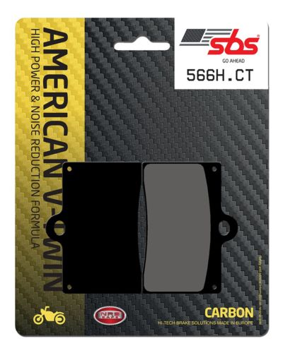 Plaquettes Freins SBS Plaquettes de frein moto racing SBS 566H.CT Road racing carbon tech