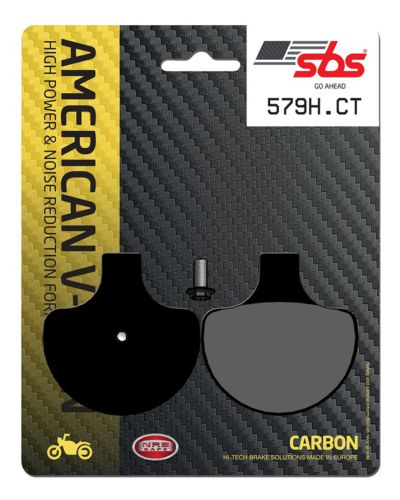 Plaquettes Freins SBS Plaquettes de frein moto racing SBS 579H.CT Road racing carbon tech