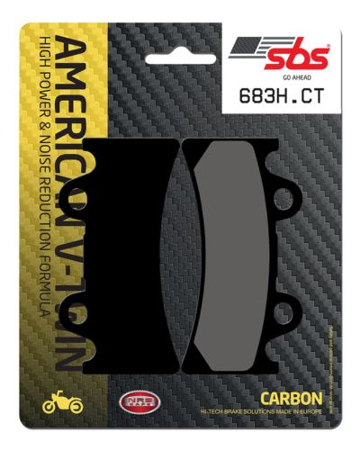 Plaquettes Freins SBS Plaquettes de frein moto racing SBS 683H.CT Road racing carbon tech