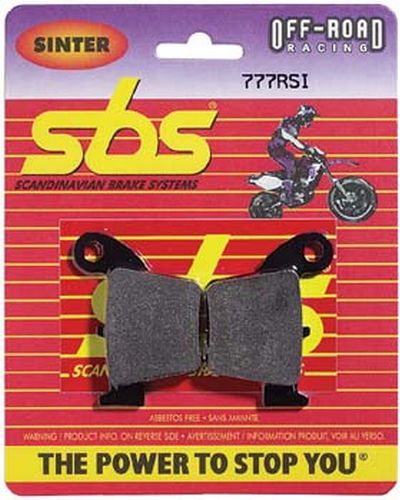 Plaquettes Freins SBS Plaquettes de frein moto racing SBS 702RSI Off road racing métal sintérisé