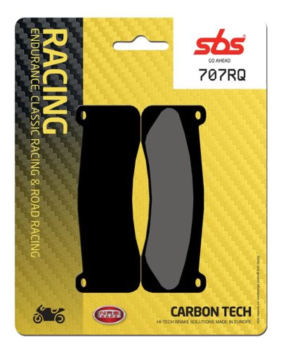 Plaquettes Freins SBS Plaquettes de frein moto racing SBS 707RQ Road racing carbon tech