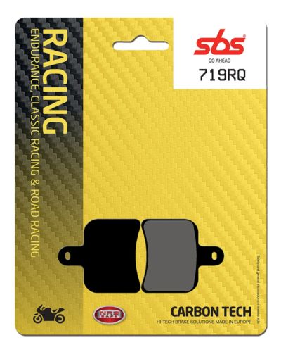 Plaquettes Freins SBS Plaquettes de frein moto racing SBS 719RQ Road racing carbon tech