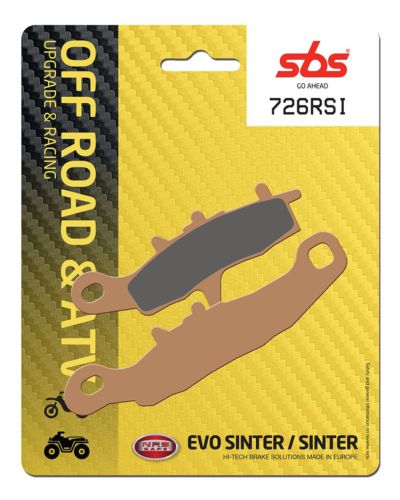 Plaquettes Freins SBS Plaquettes de frein moto racing SBS 726RSI Off road racing métal sintérisé