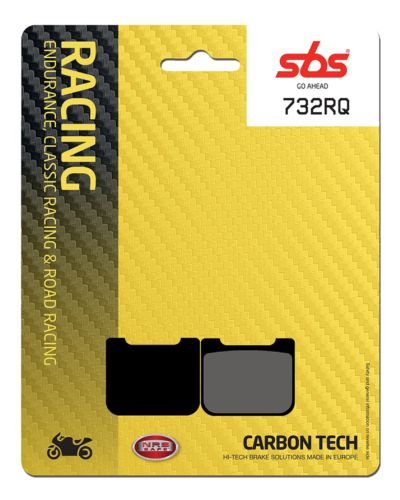 Plaquettes Freins SBS Plaquettes de frein moto racing SBS 732RQ Road racing carbon tech