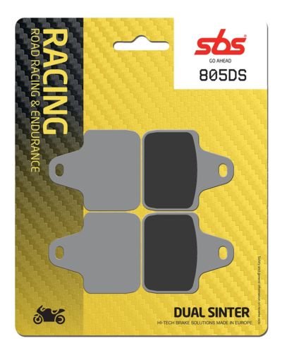 Plaquettes Freins SBS Plaquettes de frein moto racing SBS 805DS Road racing dual sinter