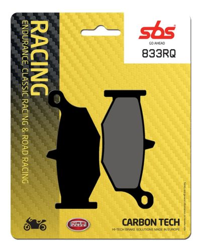 Plaquettes Freins SBS Plaquettes de frein moto racing SBS 833RQ Road racing carbon tech