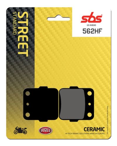 Plaquettes Freins SBS Plaquettes de frein moto SBS 562HF Street organique