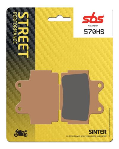 Plaquettes Freins SBS Plaquettes de frein moto SBS 570HS Streetexcel métal sintérisé