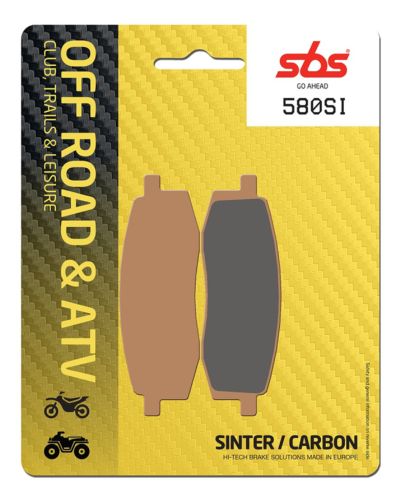 Plaquettes Freins SBS Plaquettes de frein moto SBS 580SI Off road métal sintérisé