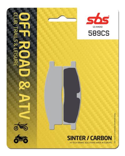 Plaquettes Freins SBS Plaquettes de frein moto SBS 589CS Off road carbon silver