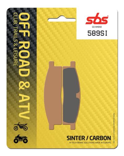 Plaquettes Freins SBS Plaquettes de frein moto SBS 589SI Off road métal sintérisé