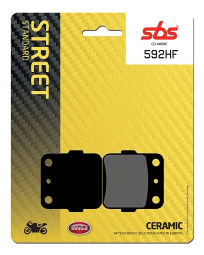 Plaquettes Freins SBS Plaquettes de frein moto SBS 592HF Street organique